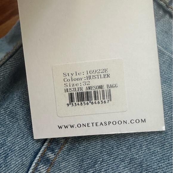 One Teaspoon Awesome Baggies 'Hustler' Ripped Relaxed Tapered Leg Jeans Size 32 - Picture 8 of 15